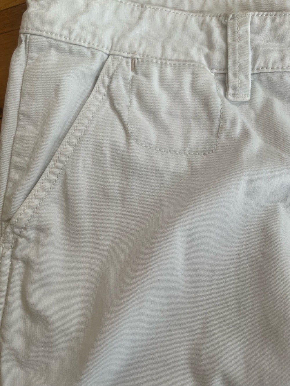 Chino Anthropologie Crisp Cotton Business Casual Crisp White High Rise Trouser - Picture 7 of 13